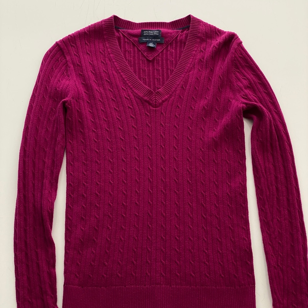 Tommy Hilfiger V Neck Women’s Sweater Size S